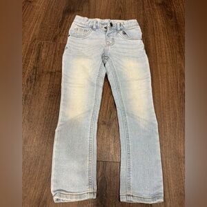 Cat & Jack kids Light Wash Skinny Jeans, dark wash and 2 pair of Tan pants